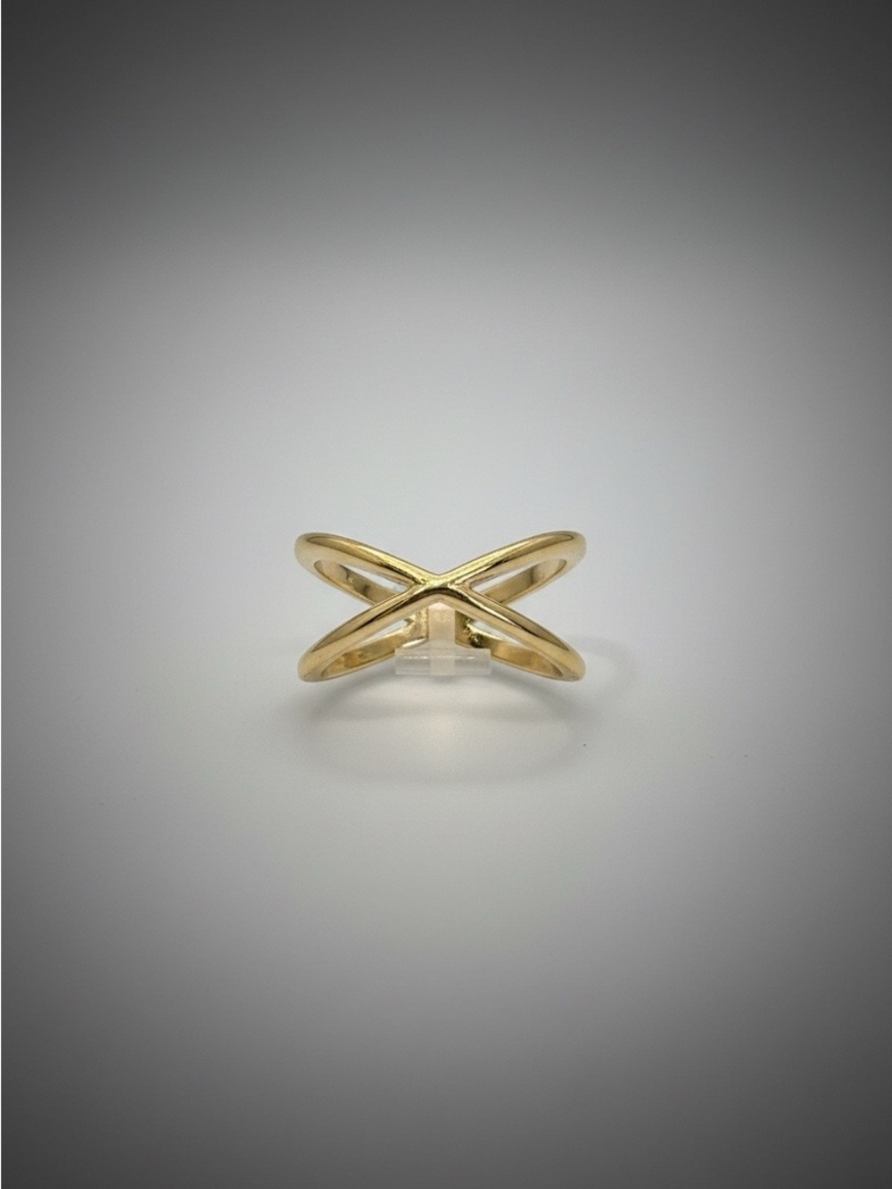Jasmine Lane Gold Tone Crisscross X Ring - Size 7 NWT